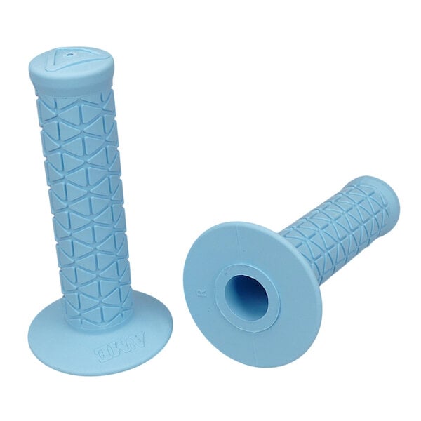 A'ME AME reissue BUBBLE FONT old school BMX bicycle grips - TRI - BABY BLUE