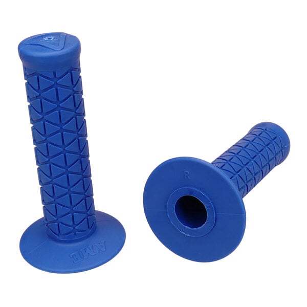 A'ME AME reissue BUBBLE FONT old school BMX bicycle grips - TRI - BLUE