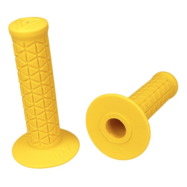 A'ME AME reissue BUBBLE FONT old school BMX bicycle grips - TRI - YELLOW