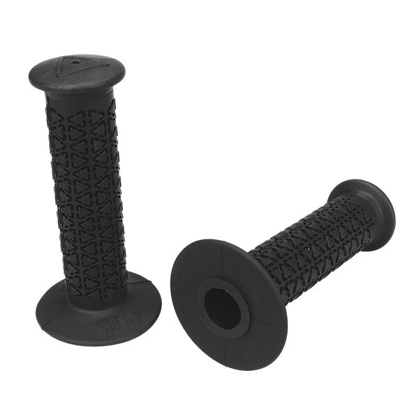 A'ME AME reissue BUBBLE FONT old school BMX bicycle grips - ROUNDS - BLACK