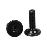 Porkchop BMX BMX large flange crank spindle bolts - M8 X 1.0 X 24mm (PAIR) BLACK