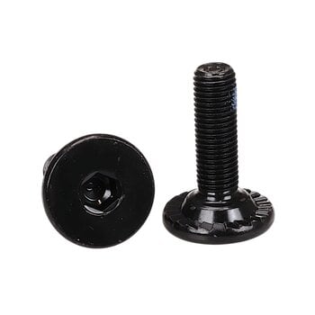 Porkchop BMX BMX large flange crank spindle bolts - M8 X 1.0 X 24mm (PAIR) BLACK