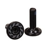 SE Racing SE Racing "Wings" BMX large flange crank spindle bolts - M8 X 1.0 X 24mm (PAIR) BLACK