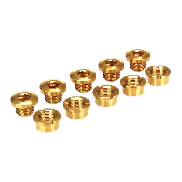 Porkchop BMX Titanium BMX bicycle single speed chainring bolts - set of 5 - GOLD
