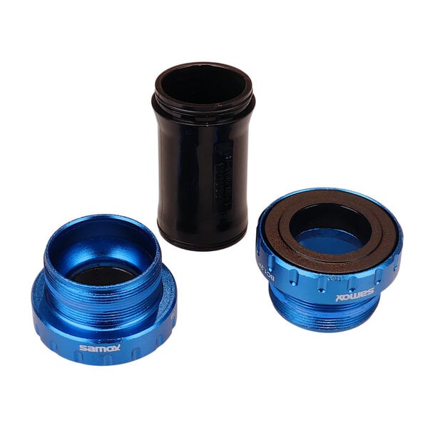 Samox Euro Outboard BSA bottom bracket for 24mm spindle, 68mm shell BLUE