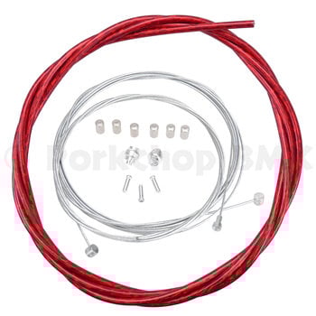 Porkchop BMX ACS Rotor Freestyle Bicycle Brake Cable Kit for BMX/MTB - LASER RED