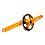 SE Racing SE Racing 24mm spindle alloy BMX bicycle 2 piece crankset w/ Euro Outboard BB - 175mm - GOLD