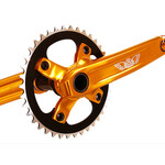 SE Racing SE Racing 24mm spindle alloy BMX bicycle 2 piece crankset w/ Euro Outboard BB - 175mm - GOLD