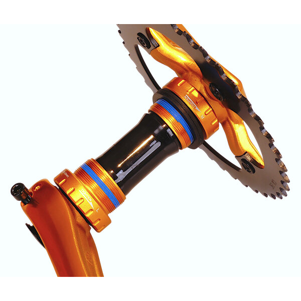 SE Racing SE Racing 24mm spindle alloy BMX bicycle 2 piece crankset w/ Euro Outboard BB - 175mm - GOLD