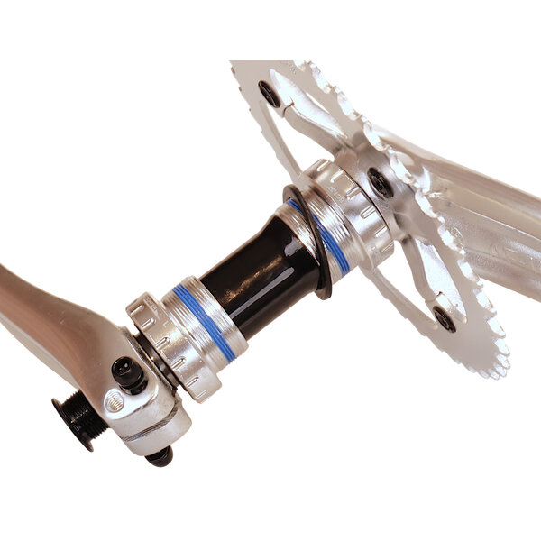 SE Racing SE Racing 24mm spindle alloy BMX bicycle 2 piece crankset w/ Euro Outboard BB - 175mm - SILVER w/ SILVER BB