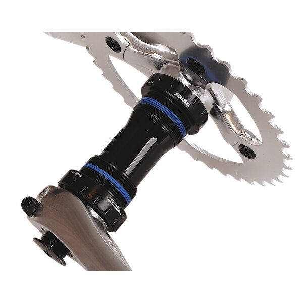 SE Racing SE Racing 24mm spindle alloy BMX bicycle 2 piece crankset w/ Euro Outboard BB - 180mm - SILVER w/ BLACK BB