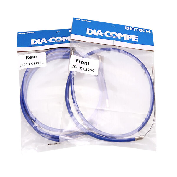 Dia-Compe Dia-Compe BMX bicycle brake cable front and rear SET - BLUE