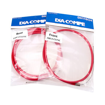 Dia-Compe Dia-Compe BMX bicycle brake cable front and rear SET - RED
