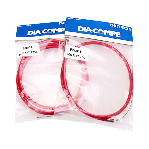 Dia-Compe Dia-Compe BMX bicycle brake cable front and rear SET - RED