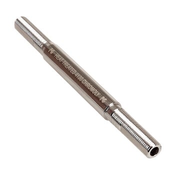 Porkchop BMX Porkchop BMX FRONT Bicycle CR-MO chromoly hollow hub axle for sealed bearing - 3/8" X 26T (w/ 5/16" flats), 132mm long - CHROME