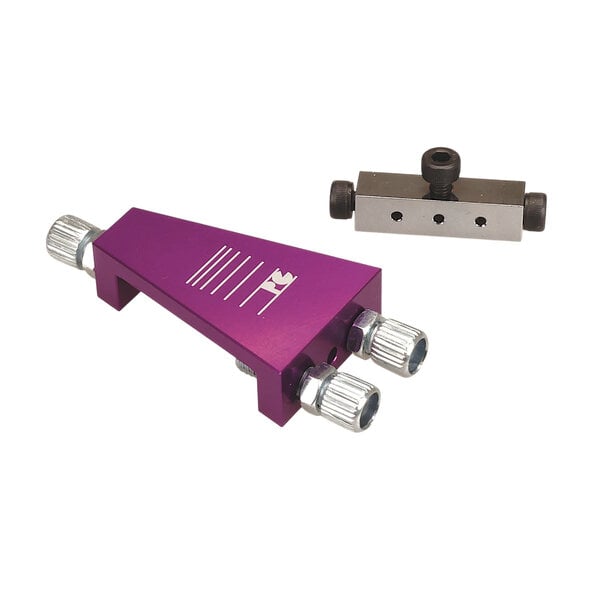 Porkchop BMX Porkchop BMX Porkvert bicycle gyro upper brake cable splitter - PURPLE ANODIZED