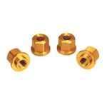 Porkchop BMX 3/8" X 26T ADAPTER axle nuts to fit 14mm drop outs (SET OF 4) GOLD