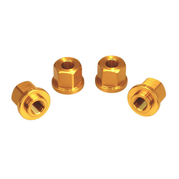 Porkchop BMX 3/8" X 26T ADAPTER axle nuts to fit 14mm drop outs (SET OF 4) GOLD