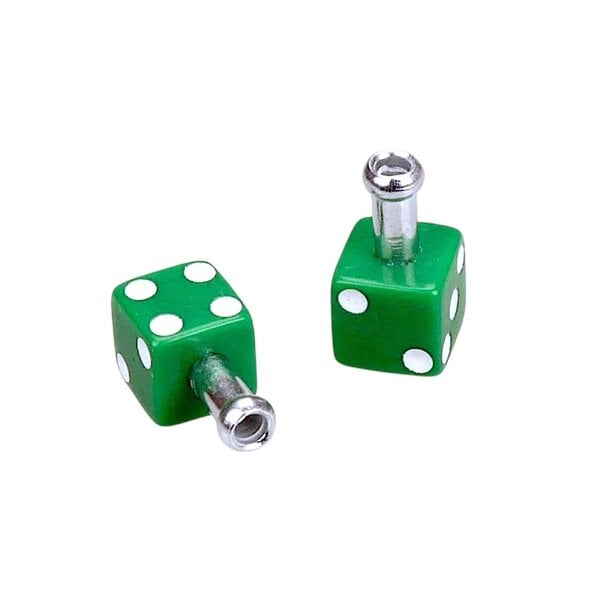 Porkchop BMX Porkchop Dice Bicycle Brake Cable End Tips (pair) GREEN