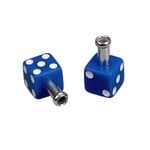 Porkchop BMX Porkchop Dice Bicycle Brake Cable End Tips (pair) BLUE