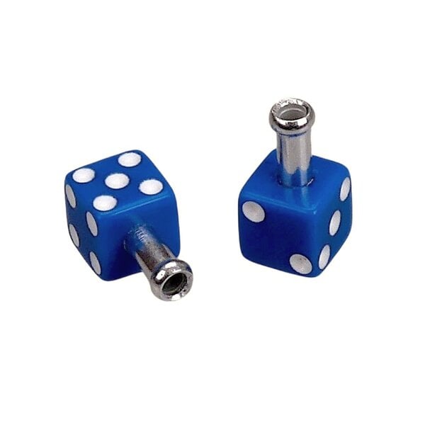 Porkchop BMX Porkchop Dice Bicycle Brake Cable End Tips (pair) BLUE