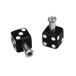 Porkchop BMX Porkchop Dice Bicycle Brake Cable End Tips (pair) BLACK