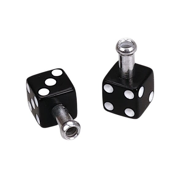 Porkchop BMX Porkchop Dice Bicycle Brake Cable End Tips (pair) BLACK