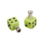 Porkchop BMX Porkchop Dice Bicycle Brake Cable End Tips (pair) NEON GREEN