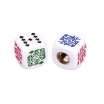 Porkchop BMX Porkchop Dice Bicycle Tire Schrader Valve Caps (pair) - POKER