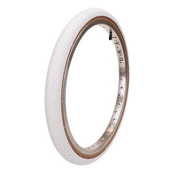 Kenda Kenda K55 freestyle tread BMX bicycle skinwall tire - 20" X 1.75 - WHITE