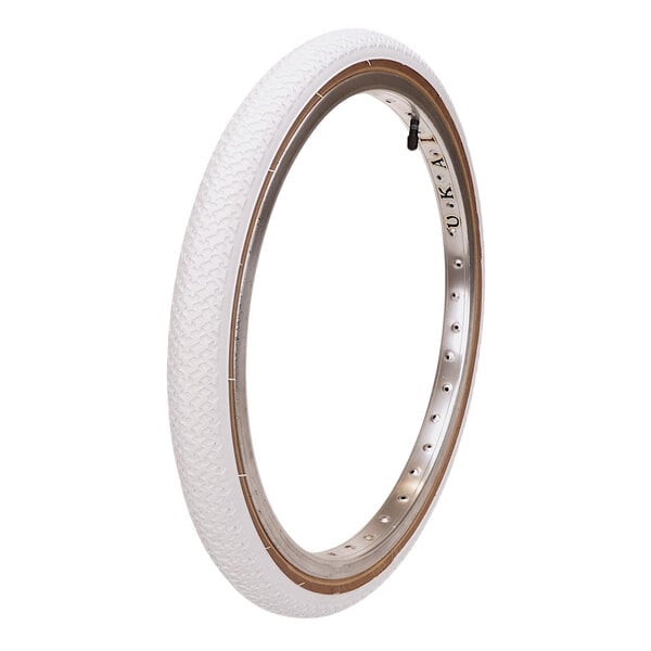 Kenda Kenda K55 freestyle tread BMX bicycle skinwall tire - 20" X 1.75 - WHITE