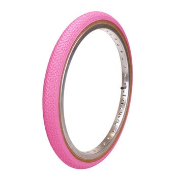 Kenda Kenda K55 freestyle tread BMX bicycle skinwall tire - 20" X 1.75 - PINK