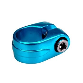 Porkchop BMX Suntour style BMX bicycle seat clamp - 25.4mm (1") - BRIGHT DIP BLUE