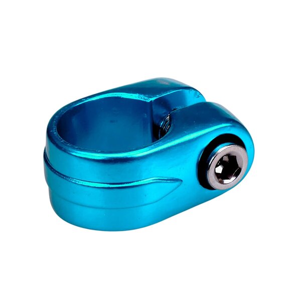 Porkchop BMX Suntour style BMX bicycle seat clamp - 25.4mm (1") - BRIGHT DIP BLUE