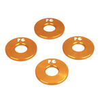 Porkchop BMX Porkchop BMX ALUMINUM Bicycle Axle Washers for 3/8" axles - GOLD (SET OF 4)