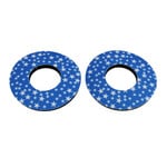 Porkchop BMX Porkchop old school BMX bicycle foam grip donuts STARS WHITE on BLUE