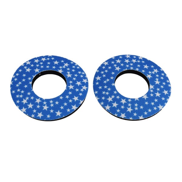Porkchop BMX Porkchop old school BMX bicycle foam grip donuts STARS WHITE on BLUE