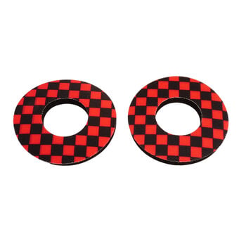 Porkchop BMX Porkchop BMX old school BMX bicycle foam grip donuts CHECKERBOARD RED / BLACK
