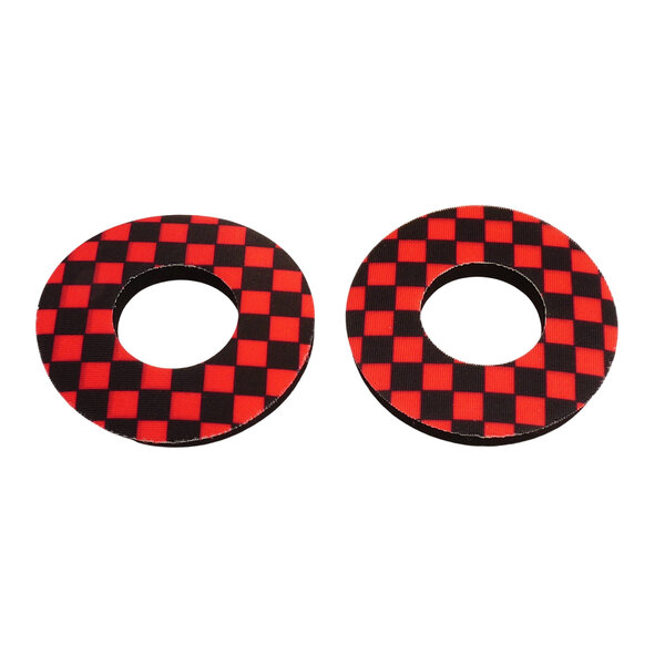 Porkchop BMX Porkchop BMX old school BMX bicycle foam grip donuts CHECKERBOARD RED / BLACK
