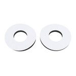 Porkchop BMX Porkchop BMX old school BMX bicycle foam grip donuts WHITE