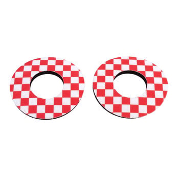 Porkchop BMX Porkchop BMX old school BMX bicycle foam grip donuts CHECKERBOARD RED / WHITE