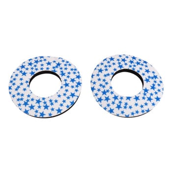 Porkchop BMX Porkchop old school BMX bicycle foam grip donuts STARS BLUE on WHITE