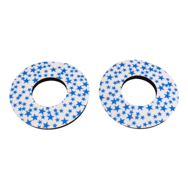 Porkchop BMX Porkchop old school BMX bicycle foam grip donuts STARS BLUE on WHITE