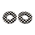 Porkchop BMX Porkchop BMX old school BMX bicycle foam grip donuts CHECKERBOARD BLACK / WHITE