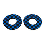 Porkchop BMX Porkchop BMX old school BMX bicycle foam grip donuts CHECKERBOARD BLUE / BLACK