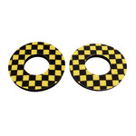Porkchop BMX Porkchop BMX old school BMX bicycle foam grip donuts CHECKERBOARD YELLOW / BLACK