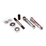 Fishbone 120mm flatland mid school BMX bicycle chromoly crankset - CHROME - NOS
