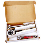 Fishbone 120mm flatland mid school BMX bicycle chromoly crankset - CHROME - NOS