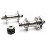 GT ***BLEMISH***GT Superlace Hub Set SEALED RHD 36H 3/8" female axles CASSETTE & DRIVER - SILVER***BLEMISH***