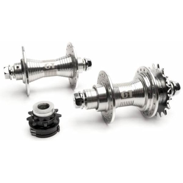 GT ***BLEMISH***GT Superlace Hub Set SEALED RHD 36H 3/8" female axles CASSETTE & DRIVER - SILVER***BLEMISH***